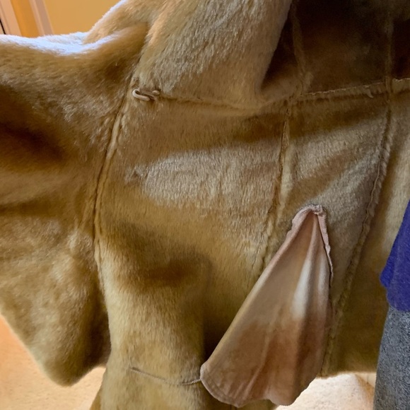 Newport News Gold tones faux fur and suede coat 24 hour sale🔴 - Picture 10 of 16